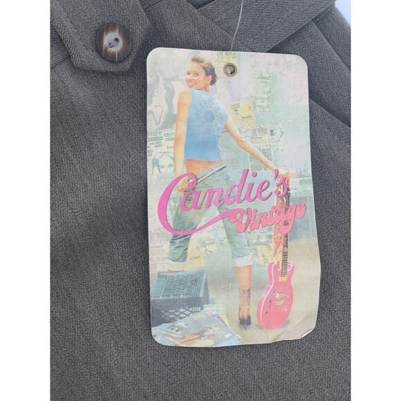 VTG Y2K NOS Candies Juniors Size 7 Knee Length Trouser Shorts w/Suspenders Retro - Picture 7 of 8